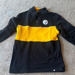 Fanatics Black and Yellow Quarter-Zip Pullover